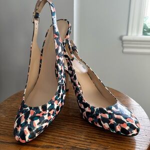 NEW Nine West Multicolor Slingback Heels